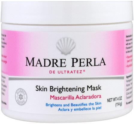 Madre Perla, Skin Brightening Mask, 4 oz (114 g) by De La Cruz, 美容，面部護理，美白面部護理 HK 香港
