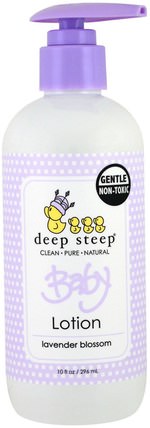 Baby Lotion, Lavender Blossom, 10 fl oz (296 ml) by Deep Steep, 洗澡，美容，潤膚露，嬰兒潤膚露 HK 香港