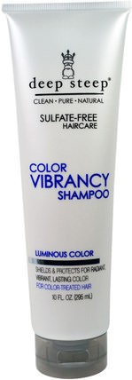 Color Vibrancy Shampoo, Luminous Color, 10 fl oz (295 ml) by Deep Steep, 洗澡，美容，頭髮，頭皮，洗髮水，護髮素 HK 香港