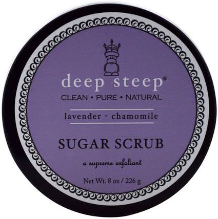 Sugar Scrub, Lavender - Chamomile, 8 oz (226 g) by Deep Steep, 洗澡，美容，身體磨砂 HK 香港