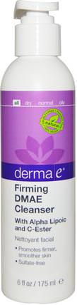 Firming DMAE Cleanser, 6 fl oz (175 ml) by Derma E, 補品，dmae，面部護理，洗面奶 HK 香港