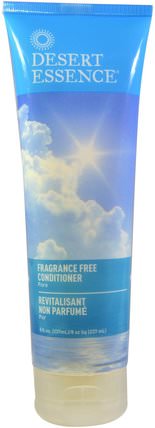 Fragrance Free Conditioner, Pure, 8 fl oz (237 ml) by Desert Essence, 洗澡，美容，護髮素，頭髮，頭皮，洗髮水，護髮素 HK 香港