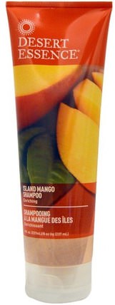 Island Mango Shampoo, Enriching, 8 fl oz (237 ml) by Desert Essence, 洗澡，美容，洗髮水，頭髮，頭皮，護髮素 HK 香港