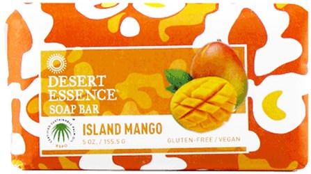 Soap Bar, Island Mango, 5 oz (155.5 g) by Desert Essence, 洗澡，美容，肥皂 HK 香港