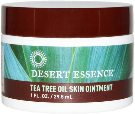 Tea Tree Oil Skin Ointment, 1 fl oz (29.5 ml) by Desert Essence, 健康，皮膚，潤膚露 HK 香港