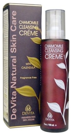 Chamomile Cleansing Crme, Fragrance Free, 5 oz (150 ml) by DeVita, 美容，面部護理，洗面奶 HK 香港