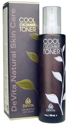 Cool Cucumber Toner, 5 oz (150 ml) by DeVita, 美容，面部護理，皮膚，面部調色劑 HK 香港