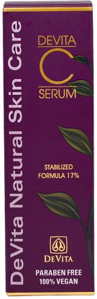 Devita-C Serum, Stabilized Formula 17%, 1 oz (30 g) by DeVita, 美容，面部護理，面霜，乳液 HK 香港