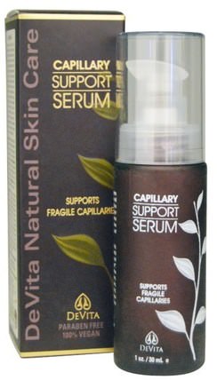 Natural Skin Care, Capillary Support Serum, 1 oz (30 ml) by DeVita, 健康，皮膚血清，美容，面部護理，皮膚 HK 香港