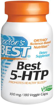 Best 5-HTP, 100 mg, 180 Veggie Caps by Doctors Best, 補充劑，5-htp，5-htp 100 mg HK 香港