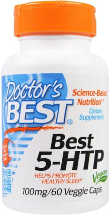 Best 5-HTP, 100 mg, 60 Veggie Caps by Doctors Best, 補充劑，5-htp，5-htp 100 mg HK 香港