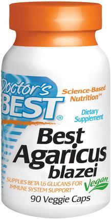 Best Agaricus Blazei, 90 Veggie Caps by Doctors Best, 補充劑，藥用蘑菇，蘑菇蘑菇，蘑菇膠囊 HK 香港