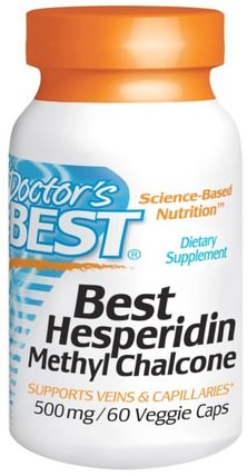 Best Hesperidin, Methyl Chalcone, 500 mg, 60 Veggie Caps by Doctors Best, 健康，女性，靜脈曲張的護理 HK 香港