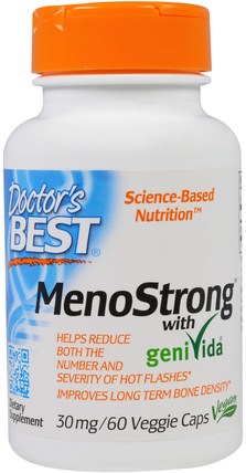 MenoStrong With GeniVida, 30 mg, 60 Veggie Caps by Doctors Best, 健康，女性，更年期 HK 香港