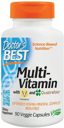 Multi-Vitamin, 90 Veggie Caps by Doctors Best, 維生素，多種維生素 HK 香港