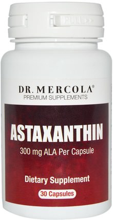 Astaxanthin, 30 Capsules by Dr. Mercola, 補充劑，抗氧化劑，蝦青素 HK 香港
