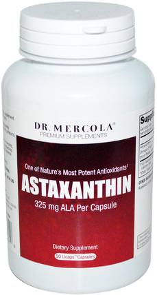 Astaxanthin, 90 Licaps Capsules by Dr. Mercola, 補充劑，抗氧化劑，蝦青素 HK 香港