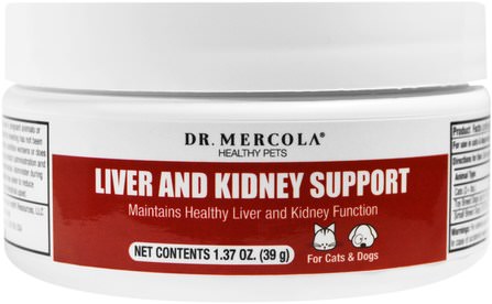 Liver and Kidney Support for Pets, 1.37 oz (39 g) by Dr. Mercola, 健康 HK 香港