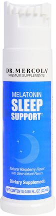 Melatonin Sleep Support, Raspberry Flavor.85 fl oz (25 ml) by Dr. Mercola, 健康 HK 香港