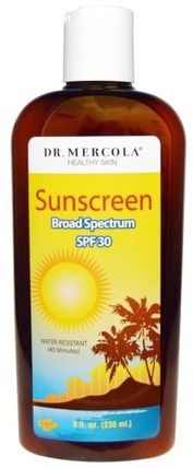 Natural Sunscreen, SPF 30, 8 fl oz (236 ml) by Dr. Mercola, 健康 HK 香港