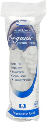 Organic Cotton Rounds, 80 Rounds by Dr. Mercola, 健康 HK 香港