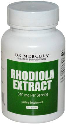 Rhodiola Extract, 340 mg, 30 Capsules by Dr. Mercola, 補充劑，adaptogen HK 香港
