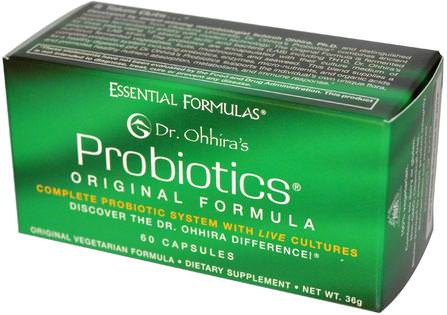 Essential Formulas Probiotics, Original Formula, 60 Capsules by Dr. Ohhiras, 補充劑，益生菌，穩定的益生菌 HK 香港