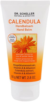 Hand Balm, Calendula, 2.8 oz (80 g) by Dr. Scheller, 健康，皮膚，潤膚露 HK 香港