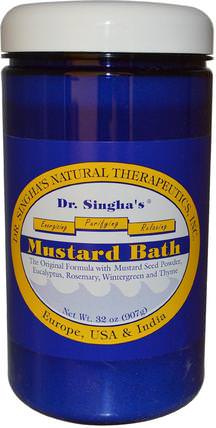 Mustard Bath, 32 oz (907g) by Dr. Singhas, 洗澡，美容，沐浴油 HK 香港
