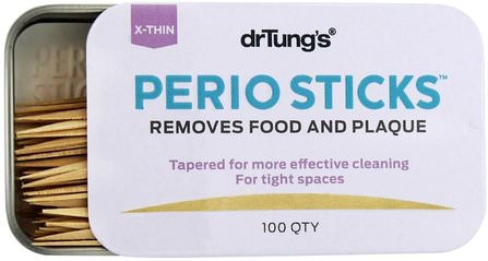 Perio Sticks, X-Thin, 100 Sticks by Dr. Tungs, 沐浴，美容，口腔牙齒護理，口腔衛生用品 HK 香港