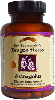 Astragalus, 425 mg, 100 Veggie Caps by Dragon Herbs, 補充劑，適應原，抗衰老 HK 香港