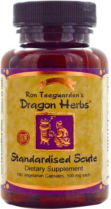 Baicalin, 425 mg, 100 Veggie Caps by Dragon Herbs, 補品，草藥，黃芩 HK 香港