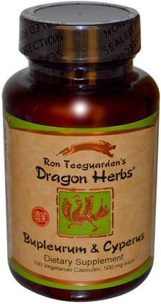 Bupleurum & Cyperus, 500 mg, 100 Veggie Caps by Dragon Herbs, 補品，纖維，柴胡 HK 香港