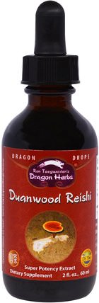 Duanwood Reishi, 2 fl oz (60 ml) by Dragon Herbs, 補充劑，adaptogen，藥用蘑菇，靈芝蘑菇 HK 香港