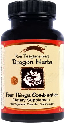 Four Things Combination, 354 mg, 100 Veggie Caps by Dragon Herbs, 健康，經前綜合症，經前期 HK 香港