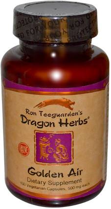 Golden Air, 500 mg, 100 Veggie Caps by Dragon Herbs, 健康，肺和支氣管 HK 香港
