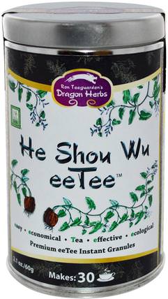 He Shou Wu eeTee, 2.1 oz (60 g) by Dragon Herbs, 食物，涼茶，頭髮，頭皮，佛陀（何壽武） HK 香港