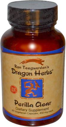 Perilla Clear, 450 mg, 60 Veggie Caps by Dragon Herbs, 健康，過敏，過敏，肺和支氣管 HK 香港