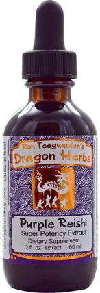 Purple Reishi, 2 fl oz (60 ml) by Dragon Herbs, 補充劑，adaptogen，藥用蘑菇，靈芝蘑菇 HK 香港