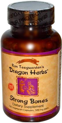 Strong Bones, 500 mg, 100 Veggie Caps by Dragon Herbs, 健康，骨骼，骨質疏鬆症 HK 香港
