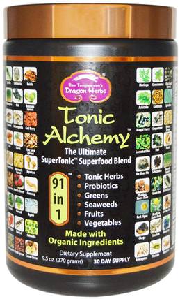 Tonic Alchemy, Ultimate Superfood Blend, 9.5 oz (270 g) by Dragon Herbs, 補品，超級食品，hydroilla verticillata HK 香港