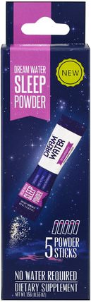 Sleep Powder, Snoozeberry, 5 Powder Sticks, 3 g Each by Dream Water, 補充，睡覺 HK 香港