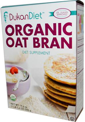 Organic Oat Bran, 17.6 oz (500 g) by Dukan Diet, 補充劑，纖維，燕麥麩，食品，烘焙食品 HK 香港