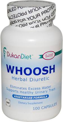 Whoosh - Herbal Diuretic, 100 Capsules by Dukan Diet, 健康，利尿劑水丸 HK 香港
