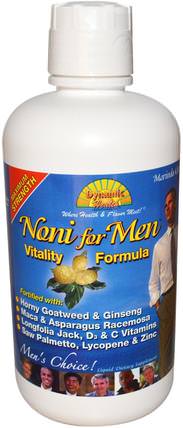 Noni for Men Vitality Formula, 32 fl oz (946 ml) by Dynamic Health Laboratories, 食品，咖啡茶和飲料，果汁 HK 香港