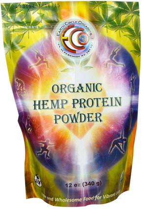 Organic Hemp Protein Powder, 12 oz (340 g) by Earth Circle Organics, 食物，素食，超級食物 HK 香港