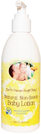 Baby Lotion, Natural Non-Scents, 8 fl oz (240 ml) by Earth Mama Angel Baby, 洗澡，美容，潤膚露，嬰兒潤膚露 HK 香港