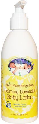 Baby Lotion, Naturally Calming Lavender Vanilla, 8 fl oz (240 ml) by Earth Mama Angel Baby, 洗澡，美容，潤膚露，嬰兒潤膚露 HK 香港
