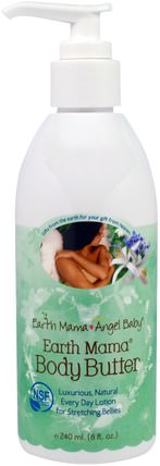 Earth Mama Body Butter, 8 fl oz (240 ml) by Earth Mama Angel Baby, 產後，懷孕 HK 香港