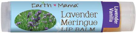 Lavender Meringue Lip Balm, Lavender Vanilla.15 oz (4 ml) by Earth Mama Angel Baby, 產後，懷孕 HK 香港